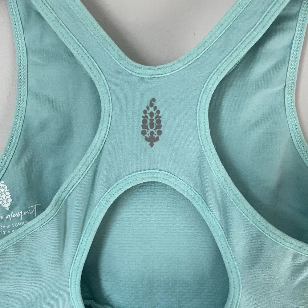Free People FP Movement Every Single Time Runsie Bodysuit Cascade Blue Size M/L